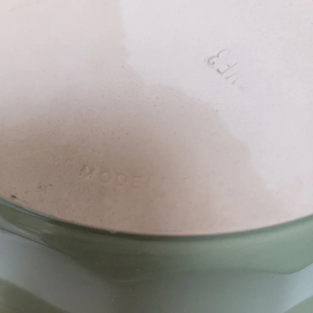 Emile Henry Williams Sonoma‎ Pie Dish Sage Green Cream Excellent Ruffled 10.5